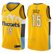 Camiseta Denver Nuggets Nikola Jokic #15 Statement 2017-18 Amarillo