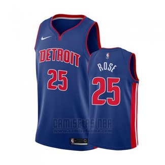 Camiseta Detroit Pistons Derrick Rose #25 Icon 2018-19 Azul