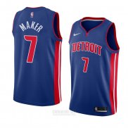 Camiseta Detroit Pistons Thon Maker #7 Icon 2018 Azul