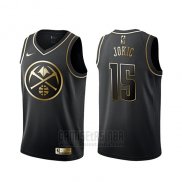 Camiseta Golden Edition Denver Nuggets Nikola Jokic #15 Negro