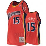 Camiseta Golden State Warriors Damian Jones 2009-10 Hardwood Classics Naranja