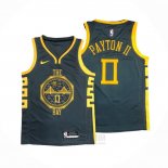 Camiseta Golden State Warriors Gary Payton II #0 Ciudad 2018-19 Azul