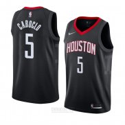 Camiseta Houston Rockets Bruno Caboclo #5 Statement 2018 Negro