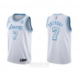 Camiseta Los Angeles Lakers Carmelo Anthony #7 Ciudad 2021-22 Blanco