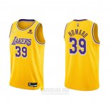 Camiseta Los Angeles Lakers Dwight Howard #39 75th Anniversary 2021-22 Amarillo