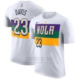 Camiseta Manga Corta Anthony Davis New Orleans Pelicans Blanco Ciudad
