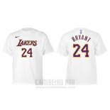 Camiseta Manga Corta Black Mamba Los Angeles Lakers Blanco2