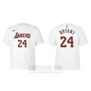 Camiseta Manga Corta Black Mamba Los Angeles Lakers Blanco2