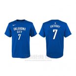 Camiseta Manga Corta Carmelo Anthony Oklahoma City Thunder Azul