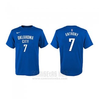 Camiseta Manga Corta Carmelo Anthony Oklahoma City Thunder Azul