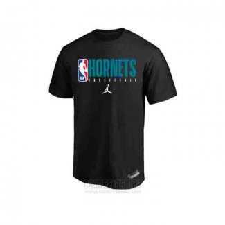 Camiseta Manga Corta Charlotte Hornets 2019 Negro