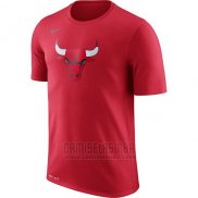 Camiseta Manga Corta Chicago Bulls Rojo2