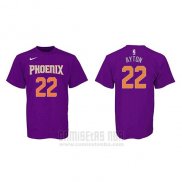 Camiseta Manga Corta Deandre Ayton Phoenix Suns Violeta