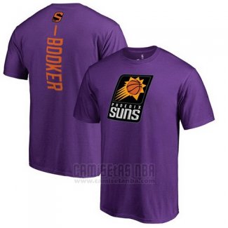 Camiseta Manga Corta Devin Booker Phoenix Suns Violeta3