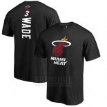 Camiseta Manga Corta Dwyane Wade Miami Heat Negro