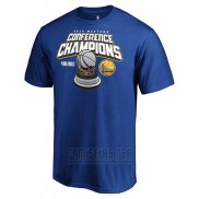 Camiseta Manga Corta Golden State Warriors 2019 Western Conference Champions Level of Desire Azul