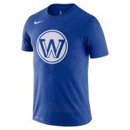 Camiseta Manga Corta Golden State Warriors Azul 2019-20 Ciudad