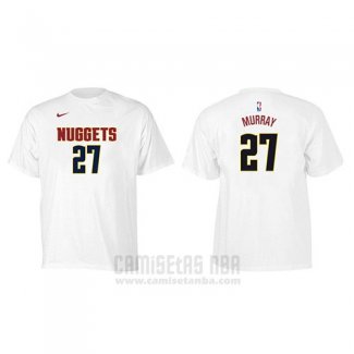 Camiseta Manga Corta Jamal Murray Denver Nuggets Blanco