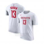 Camiseta Manga Corta James Harden Houston Rockets 2019 Blanco