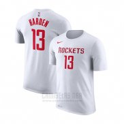 Camiseta Manga Corta James Harden Houston Rockets 2019 Blanco