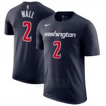 Camiseta Manga Corta John Wall Washington Wizards 2019 Azul