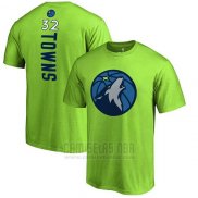 Camiseta Manga Corta Karl-Anthony Towns Minnesota Timberwolves Verde