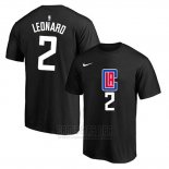 Camiseta Manga Corta Kawhi Leonard Los Angeles Clippers Negro