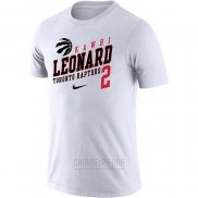 Camiseta Manga Corta Kawhi Leonard Toronto Raptors Blanco Player Performance