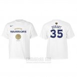 Camiseta Manga Corta Kevin Durant Golden State Warriors NBA Finals 2019 Blanco