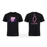 Camiseta Manga Corta Kyle Kuzma Los Angeles Lakers Negro Peppa Pig Cruzado