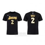 Camiseta Manga Corta Lonzo Ball Los Angeles Lakers Negro