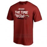 Camiseta Manga Corta Miami Heat Rojo 2018 NBA Playoffs Bet Slogan