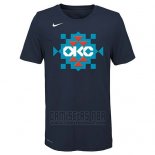 Camiseta Manga Corta Oklahoma City Thunder Azul Marino Ciudad