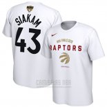 Camiseta Manga Corta Pascal Siakam Toronto Raptors NBA Finals 2019 Blanco