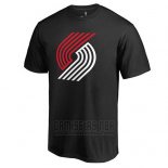 Camiseta Manga Corta Portland Trail Blazers Negro