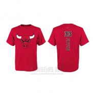 Camiseta Manga Corta Scottie Pippen Chicago Bulls Rojo2