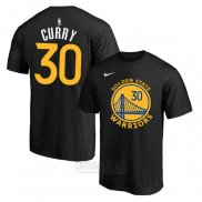 Camiseta Manga Corta Stephen Curry Golden State Warriors 2019-20 Negro