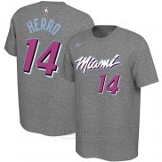 Camiseta Manga Corta Tyler Herro Miami Heat Gris 2019-20 Ciudad