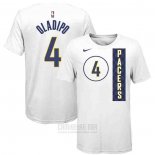 Camiseta Manga Corta Victor Oladipo Indiana Pacers Blanco 2019-20 Ciudad