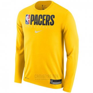 Camiseta Manga Larga Indiana Pacers Amarillo