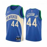 Camiseta Milwaukee Bucks Andre Jackson JR. #44 Ciudad 2023-24 Azul