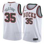 Camiseta Milwaukee Bucks Mirza Teletovic #35 Classic 2018 Blanco