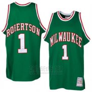 Camiseta Milwaukee Bucks Oscar Robertson #1 Retro Verde