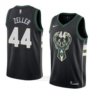 Camiseta Milwaukee Bucks Tyler Zeller #44 Statement 2018 Negro