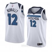 Camiseta Minnesota Timberwolves James Nunnally #12 Association 2018 Blanco