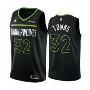 Camiseta Minnesota Timberwolves Karl-Anthony Towns #32 Statement 2022-23 Negro