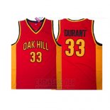 Camiseta Oak Hill Kevin Durant #33 Rojo