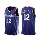 Camiseta Philadelphia 76ers T.j. Mcconnell #12 Ciudad 2018 Crema