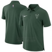 Camiseta Polo Milwaukee Bucks Verde