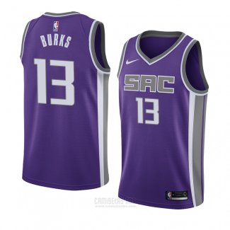 Camiseta Sacramento Kings Alec Burks #13 Icon 2018 Violeta